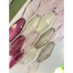  SimoEng Set of Two Contemporary Wall Sconces With Multicolored Poliedri Murano Glass - 4086654