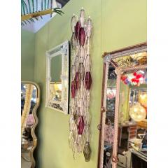  SimoEng Set of Two Contemporary Wall Sconces With Multicolored Poliedri Murano Glass - 4086656