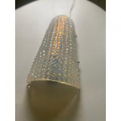  SimoEng Set of Two Crocodile Opalino Murano Glass Wall Sconces - 3660167