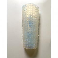  SimoEng Set of Two Crocodile Opalino Murano Glass Wall Sconces - 3660168