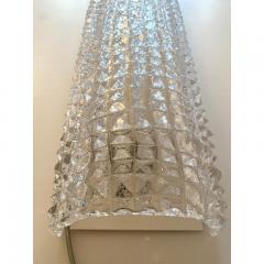  SimoEng Set of Two Crocodile Transparent Murano Glass Wall Sconces - 3573223