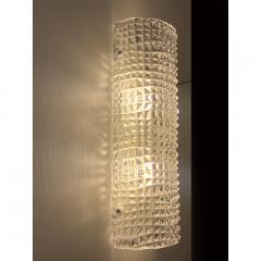  SimoEng Set of Two Crocodile Transparent Murano Glass Wall Sconces - 3573224