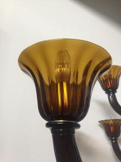  SimoEng Tobacco Murano Style Glass Chandelier - 2825063