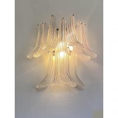  SimoEng Transparent Diamanted Murano Glass Selle Wall Sconces in Mazzega Style - 3443926
