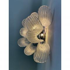  SimoEng Transparent Diamanted Murano Glass Selle Wall Sconces in Mazzega Style - 3443927