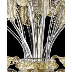  SimoEng Venetian C Rezzonico Floral Gold Murano Style Glass Chandelier - 4028319