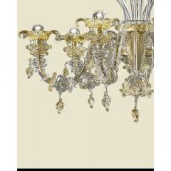  SimoEng Venetian C Rezzonico Floral Gold Murano Style Glass Chandelier From Simoeng - 4755237