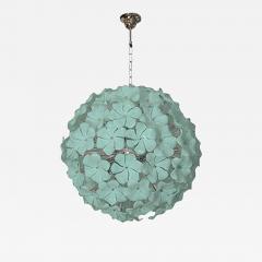  SimoEng Venetian Green Wather Flowers Murano Style Glass Sputnik Chandelier - 4031127