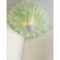  SimoEng Venetian Leaves Flush Mount in Green Murano Glass by Simoeng - 4735657