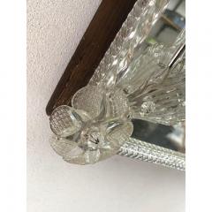  SimoEng Venetian Rectangular Floreal Hand Carving Wall Mirror in Murano Glass Style - 3336251