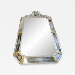  SimoEng Venetian Rectangular Floreal Hand Carving Wall Mirror in Murano Glass Style - 3341640
