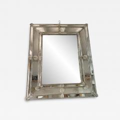  SimoEng Venetian Rectangular Floreal Hand Carving Wall Mirror in Murano Glass Style - 3347882