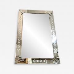  SimoEng Venetian Rectangular Hand Carving Wall Mirror Murano Glass Style - 3341635