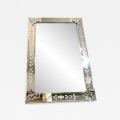  SimoEng Venetian Rectangular Hand Carving Wall Mirror Murano Glass Style - 3347885