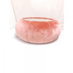  SimoEng Vintage Pink Velvet Pouf - 3602608