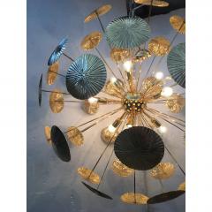  SimoEng Water Lily Brass Sputnik Sphere Chandelier - 2827481