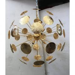  SimoEng Water Lily Brass Sputnik Sphere Chandelier - 3542688