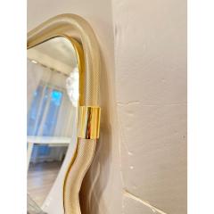  SimoEng Wave Mirror in Gold Torchon Torciglione Murano Exclusive Design by Simoeng - 4460574