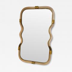  SimoEng Wave Mirror in Gold Torchon Torciglione Murano Exclusive Design by Simoeng - 4460863