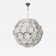  SimoEng White Lotus Murano Glass Sputnik Chandelier by Simoeng - 3603079