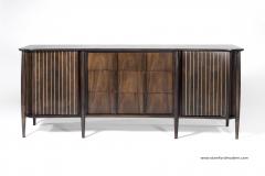  Singer Sons Mid Century Modern Sculptural Walnut Credenza - 237201