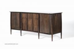  Singer Sons Mid Century Modern Sculptural Walnut Credenza - 237202