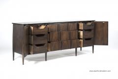  Singer Sons Mid Century Modern Sculptural Walnut Credenza - 237204