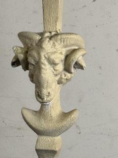  Sirmos NEOCLASSICAL RESIN RAMS HEAD FLOOR LAMP IN THE MANNER OF T H ROBSJOHN GIBBINGS - 4348537
