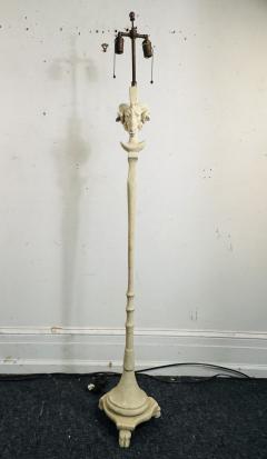  Sirmos NEOCLASSICAL RESIN RAMS HEAD FLOOR LAMP IN THE MANNER OF T H ROBSJOHN GIBBINGS - 4348545