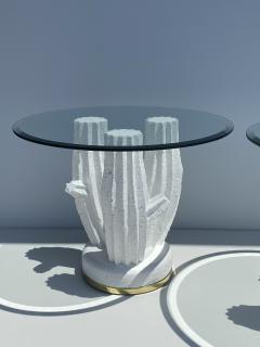  Sirmos Pair of Plaster Cactus Side End Tables - 2056591