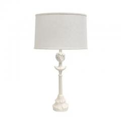  Sirmos Sirmos Colette Table Lamps White Matte Resin After Giacometti - 3593862