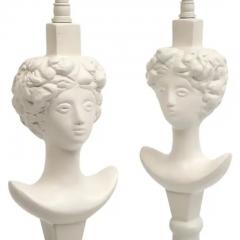  Sirmos Sirmos Colette Table Lamps White Matte Resin After Giacometti - 3593863