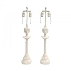  Sirmos Sirmos Colette Table Lamps White Matte Resin After Giacometti - 3593867