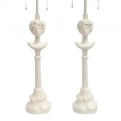  Sirmos Sirmos Colette Table Lamps White Matte Resin After Giacometti - 3593868
