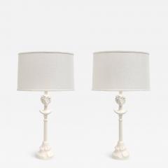  Sirmos Sirmos Colette Table Lamps White Matte Resin After Giacometti - 3601562
