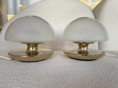  Sirrah Pair of Brass and Glass Lamps by Vittorio Balli for Sirrah Italy 1970s - 2421894