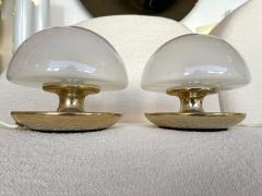  Sirrah Pair of Brass and Glass Lamps by Vittorio Balli for Sirrah Italy 1970s - 2421895
