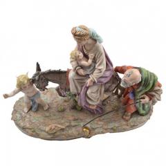  Sitzendorf Porcelain Manufactory 1954 The Flight to Egypt Porcelain Group Germany - 151283