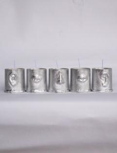 Six Dots Design Face candles - 4626493