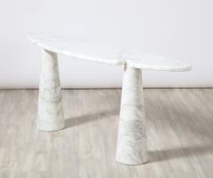  Skipper Angelo Mangiarotti Eros Carrara Marble Console Table - 2636147