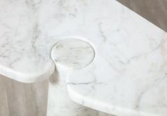  Skipper Angelo Mangiarotti Eros Carrara Marble Console Table - 2636149
