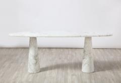  Skipper Angelo Mangiarotti Eros Carrara Marble Console Table - 2636152