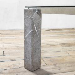  Skipper Renato Polidori Skipper Table mod Faraone Marble and Crystal 80s - 2959617