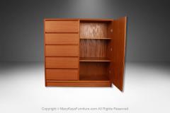  Skovby M belfabrik Danish Teak Mid Century Tall Dresser Gentleman s Chest Wardrobe - 4043024