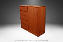  Skovby M belfabrik Danish Teak Mid Century Tall Dresser Gentleman s Chest Wardrobe - 4043025