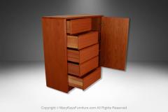  Skovby M belfabrik Danish Teak Mid Century Tall Dresser Gentleman s Chest Wardrobe - 4043027