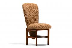  Skovby M belfabrik Set of 20 Danish Modern Tall Back Dining Chairs in New Camel Teddy Bear Fabric - 4522823