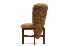  Skovby M belfabrik Set of 20 Danish Modern Tall Back Dining Chairs in New Camel Teddy Bear Fabric - 4522825