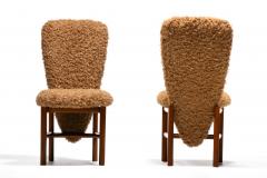  Skovby M belfabrik Set of 20 Danish Modern Tall Back Dining Chairs in New Camel Teddy Bear Fabric - 4522835