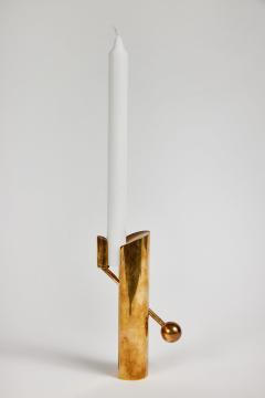  Skultuna 1950s Pierre Forsell Model 1607 Brass Candle Holder for Skultuna - 3215352